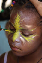 Séance de maquillage avant le carnaval de Fort-de-France. © Philip Plisson / Plisson La Trinité / AA08557 - Photo Galleries - West indies [The]