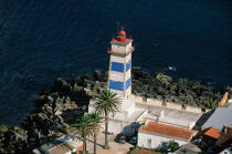 Le phare de Santa Marta au Portugal. © Philip Plisson / Plisson La Trinité / AA08574 - Photo Galleries - Foreign country