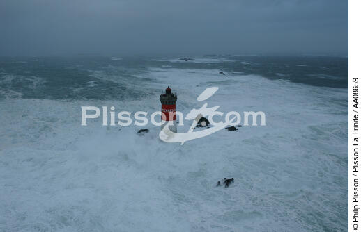 Gros temps sur la mer d'iroise. - © Philip Plisson / Plisson La Trinité / AA08659 - Nos reportages photos - Gros temps