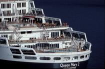 Le Queen Mary II. © Philip Plisson / Plisson La Trinité / AA08717 - Nos reportages photos - Queen Mary II [le]