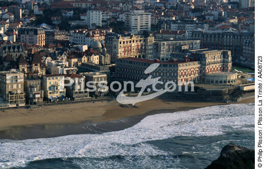 Biarritz. - © Philip Plisson / Plisson La Trinité / AA08723 - Nos reportages photos - Ville [64]