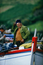 Pêcheur aux Açores. © Philip Plisson / Plisson La Trinité / AA08888 - Nos reportages photos - Açores [les]