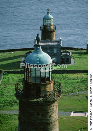 Phares sur l'île de Man. - © Philip Plisson / Plisson La Trinité / AA08929 - Nos reportages photos - Pays étranger