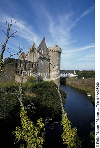 Le château de Suscinio avant sa rénovation. - © Philip Plisson / Plisson La Trinité / AA08960 - Photo Galleries - Sarzeau