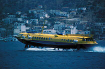 Hydrofoil en Grèce. © Philip Plisson / Plisson La Trinité / AA09003 - Photo Galleries - Ferry boat