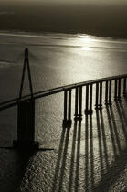 Le pont de Saint-Nazaire. © Philip Plisson / Plisson La Trinité / AA09030 - Photo Galleries - Bridge