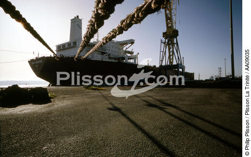 Dans le port de Brest. - © Philip Plisson / Plisson La Trinité / AA09035 - Photo Galleries - Quay