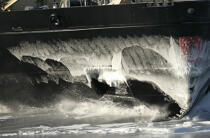 Brise-glace en Mer Baltique. © Philip Plisson / Plisson La Trinité / AA09105 - Nos reportages photos - Elément d'un bateau