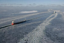 Brise-glace en Mer Baltique. © Philip Plisson / Plisson La Trinité / AA09106 - Nos reportages photos - Pays étranger