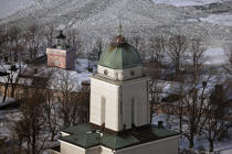 Le phare de l'église de Suomenlinna. © Philip Plisson / Plisson La Trinité / AA09201 - Nos reportages photos - Pays étranger