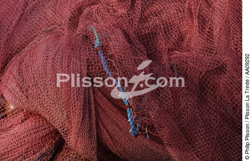 Filet de pêche. - © Philip Plisson / Plisson La Trinité / AA09292 - Nos reportages photos - Filet de pêche