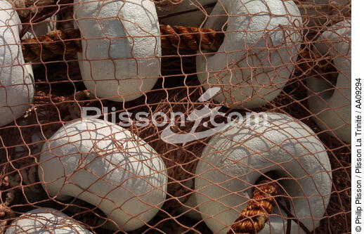 Filet de pêche. - © Philip Plisson / Plisson La Trinité / AA09294 - Photo Galleries - Fishing nets