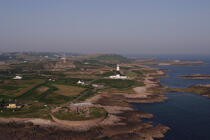 L'île d'Alderney. © Philip Plisson / Plisson La Trinité / AA09308 - Photo Galleries - Great Britain Lighthouses