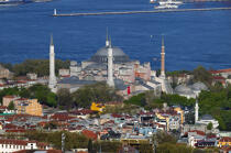 Istanbul, la mosquée Sainte Sophie. © Philip Plisson / Plisson La Trinité / AA09327 - Nos reportages photos - Monument religieux