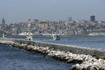 Ferry boat or "Vapurs" in Istanbul. © Philip Plisson / Plisson La Trinité / AA09350 - Photo Galleries - Turkey