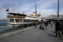 Ferry ou "Vapur" à Istanbul. © Philip Plisson / Plisson La Trinité / AA09362 - Nos reportages photos - Istanbul, le détroit du Bosphore