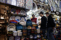 The "Grand Bazar" of Istanbul. © Philip Plisson / Plisson La Trinité / AA09389 - Photo Galleries - Market