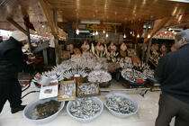 Fish market in Istanbul. © Philip Plisson / Plisson La Trinité / AA09404 - Photo Galleries - Town [Turkey]