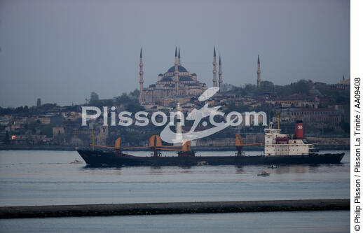 Trafic sur le Bosphore. - © Philip Plisson / Plisson La Trinité / AA09408 - Nos reportages photos - Istanbul, le détroit du Bosphore