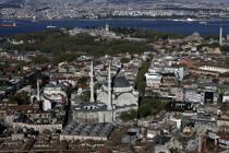 Istanbul. © Philip Plisson / Plisson La Trinité / AA09439 - Nos reportages photos - Mosquée