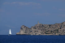 Le phare d'Iréo en Grèce. © Philip Plisson / Plisson La Trinité / AA09493 - Nos reportages photos - Site [Grèce]