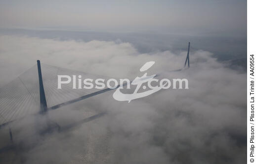 Le Pont de Normandie. - © Philip Plisson / Plisson La Trinité / AA09554 - Nos reportages photos - Pont de Normandie [Le]