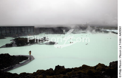 Le lac artificiel de Blue Lagoon en Islande. - © Philip Plisson / Plisson La Trinité / AA09561 - Nos reportages photos - Piscine