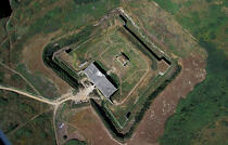 Le Fort d' Hoëdic. © Philip Plisson / Plisson La Trinité / AA09662 - Nos reportages photos - Fort
