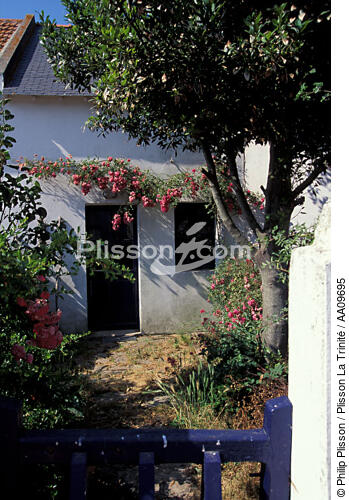 Maison à Houat. - © Philip Plisson / Plisson La Trinité / AA09695 - Photo Galleries - Details