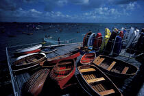 Cowes Week 1985. © Philip Plisson / Plisson La Trinité / AA09832 - Photo Galleries - Rowing boat