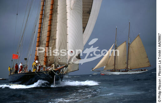 Mariette. - © Philip Plisson / Plisson La Trinité / AA09867 - Photo Galleries - Gaff schooner