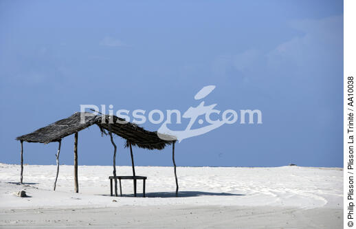 Shelter on a Brazilian beach. - © Philip Plisson / Plisson La Trinité / AA10038 - Photo Galleries - Cabin