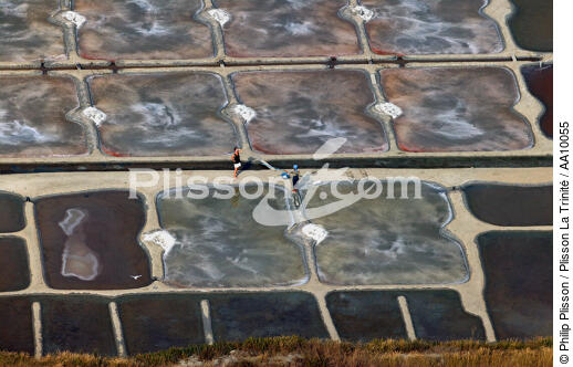 Salt marshes in Guérande. - © Philip Plisson / Plisson La Trinité / AA10055 - Photo Galleries - Salt production