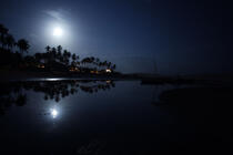 Une plage de Jericoacoara de nuit. © Philip Plisson / Plisson La Trinité / AA10112 - Nos reportages photos - Astre