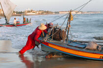 Départ pour la pêche. © Philip Plisson / Plisson La Trinité / AA10215 - Nos reportages photos - Etat [Brésil]