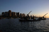 End of day on the town of Fortaleza. © Philip Plisson / Plisson La Trinité / AA10223 - Photo Galleries - Backlit