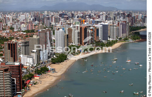 La ville de Fortaleza au Brésil. - © Philip Plisson / Plisson La Trinité / AA10228 - Nos reportages photos - Etat [Brésil]