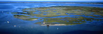 L'île aux oiseaux dans le Bassin d'Arcachon. © Philip Plisson / Plisson La Trinité / AA10439 - Nos reportages photos - Maison sur pilotis
