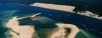 La Dune du Pilat et le Banc d'Arguin. © Philip Plisson / Plisson La Trinité / AA10445 - Nos reportages photos - Arcachon [Bassin d']