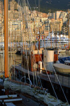 Dans le port de Monaco. © Philip Plisson / Plisson La Trinité / AA10516 - Nos reportages photos - Classic Week 2005