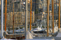 In the port of Monaco. © Philip Plisson / Plisson La Trinité / AA10518 - Photo Galleries - Monaco [The principality]