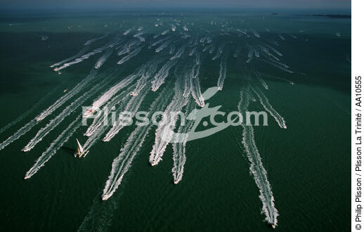Start of the Route du Rhum 1994. - © Philip Plisson / Plisson La Trinité / AA10555 - Photo Galleries - Sailing Race