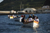 Regatta on a whaling boat in the Azores. © Philip Plisson / Plisson La Trinité / AA10616 - Photo Galleries - Faial
