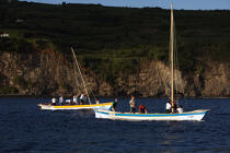 Whaling boat in the Azores. © Philip Plisson / Plisson La Trinité / AA10619 - Photo Galleries - Faial and Pico islands in the Azores