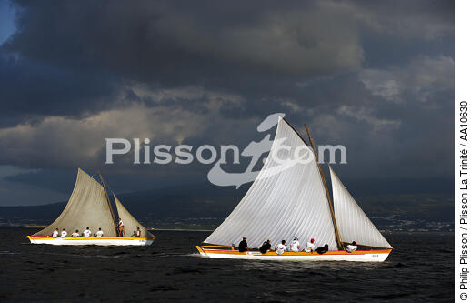 Whaling boat in the Azores. - © Philip Plisson / Plisson La Trinité / AA10630 - Photo Galleries - Crew member