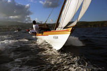 Whaling boat in the Azores. © Philip Plisson / Plisson La Trinité / AA10633 - Photo Galleries - Old gaffer