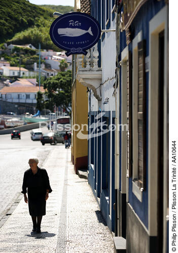 Le Café Sport "Chez Peter" à Horta. - © Philip Plisson / Plisson La Trinité / AA10644 - Nos reportages photos - Portugal