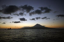 Sunset on Pico island in the Azores. © Philip Plisson / Pêcheur d’Images / AA10657 - Photo Galleries - Volcano