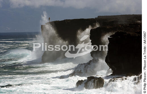 Wild coast of Pico island in the Azores. - © Philip Plisson / Plisson La Trinité / AA10667 - Photo Galleries - Azores [The]
