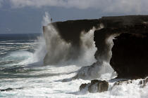 Côte de l' île Pico aux Açores. © Philip Plisson / Plisson La Trinité / AA10667 - Nos reportages photos - Açores [les]